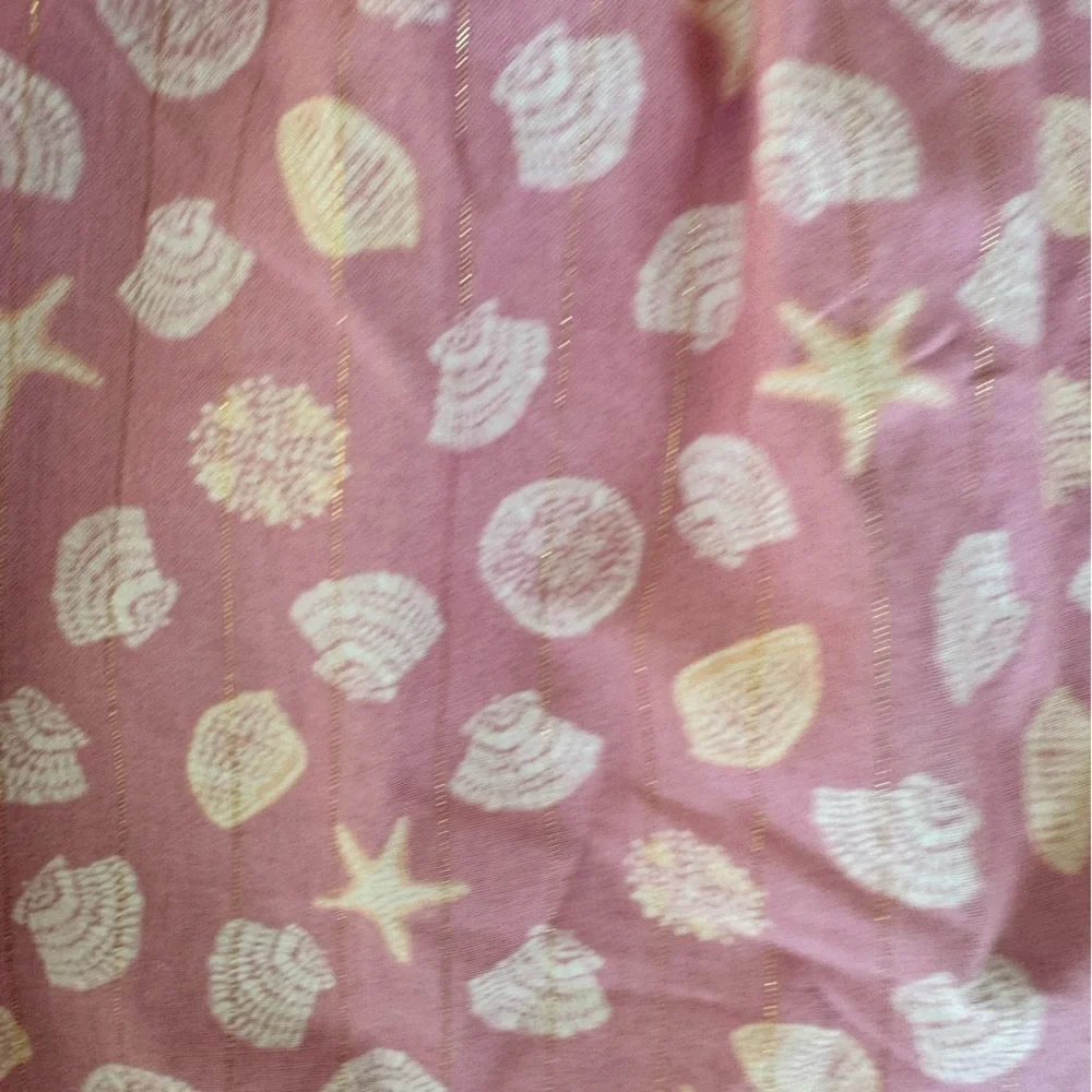 OshKosh Toddler Girl Pink Seashell Print Sundress Summer Dress beach- Size 4T